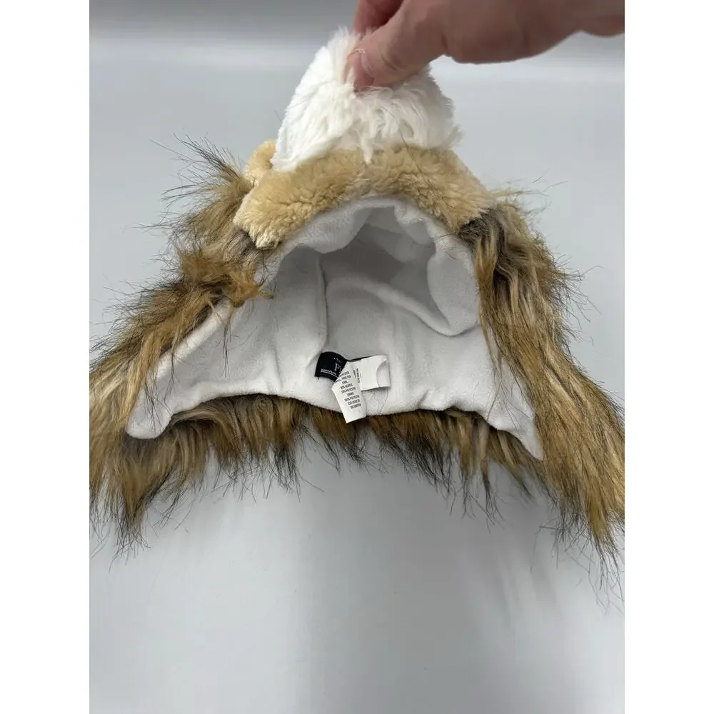 Children’s Palace Lion Plush Animal Hat Trapper Style Size S/P 12-24 Months‎